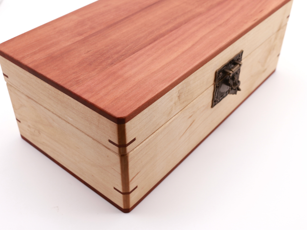 Wood Watch Box from Sapele and Maple