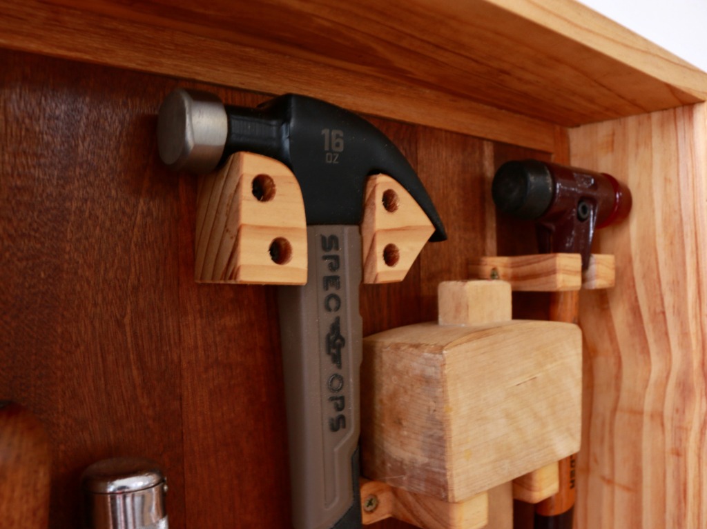 woodworking mallet and hammer storage